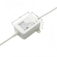 Adaptateur secteur AC/DC de bureau 5V/3A 9V/2A 12V/1A 12V/2A 24V/1A 48V 24W avec trous de fixation, alimentation montée sur bureau