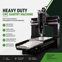 Fraiseuse à portique CNC robuste GMF2213T à grand déplacement pour moules de grande taille et pièces usinées en structure acier
