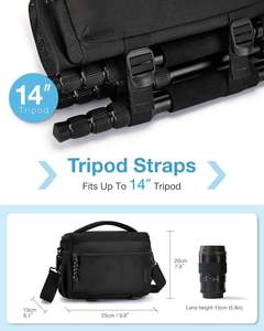 Mochila para Cámara de Muestra Gratuita, Bolsa para Cámara DSLR/SLR/Sin Espejo para Fotógrafos, Revestimiento de Cuero Impermeable - Product Image 6