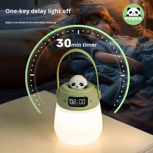 Tùy Chỉnh Hiện Đại 24 Giờ Kỹ Thuật Số Đồng Hồ Thời Gian Với Hangable LED Ánh Sáng Ban Đêm Đèn Trẻ Em Trẻ Em Phòng Ngủ Đầu Giường Phim Hoạt Hình Dễ Thương Đồng Hồ - Product Image 5