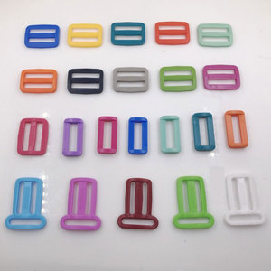 Plastik serbest bırakma toka çok renkli sürgülü döngü kayışı renkli ayar toka dokuma DIY aksesuarları - Product Image 6