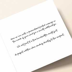Enhorabuena <span class=keywords><strong>por</strong></span> el día de tu boda Iniciales botánicas Hojas Impresión Boda personalizada Gracias Tarjetas de felicitación - Product Image 4