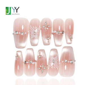 Unghie Finte 3D Decorative di Alta Qualità, Punte per Unghie in Acrilico con Gel a Copertura Totale, Ongles Artificiel - Product Image 3