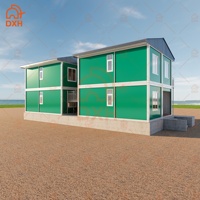 Maison conteneur préfabriquée DXH sur mesure en kit – Villa moderne en panneaux sandwich d'acier, mobile et modulaire pour atelier ou chambre