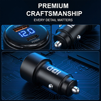 Pour le nouveau modèle privé 83W PD3.0 65W QC3.0 18W USB-A Type-C Chargeur de voiture à charge rapide en alliage d'aluminium SCP