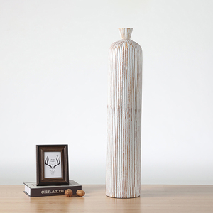 Wholesale Luxury White <strong>Flower</strong> <strong>Vase</strong> Home Decoration Floor <strong>Vase</strong> for Wedding - Product Image 3