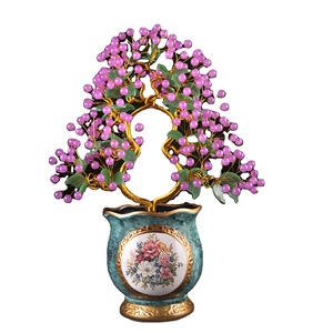 Magnifique <span class=keywords><strong>arbre</strong></span> en cristal <span class=keywords><strong>rose</strong></span> pour la décoration de la maison - Product Image 1