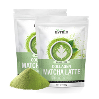 BSTBIO Marque Privée Mélange de Protéines de Collagène de Bovins Nourris à l'Herbe avec Sucre de Fruit du Moine et Poudre de Matcha Latte