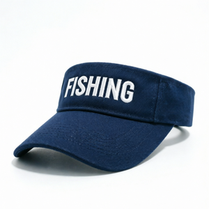 Visera de Pesca con Logotipo Bordado Personalizado, Visera Curva, Parte Superior Vacía, Ajustable para Exteriores - Product Image 1