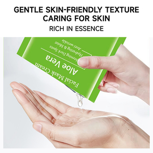 Esencia de Aloe Vera Vegana Orgánica a <span class=keywords><strong>Precio</strong></span> de Fábrica, Aclara las <span class=keywords><strong>Manchas</strong></span> Oscuras, Hidratante, Antiarrugas, Elimina los Puntos Negros, Mascarilla <span class=keywords><strong>Facial</strong></span> - Product Image 4