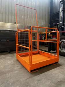 חם מכירה 36 אינץ 'מתקפל מלגזה בטיחות כלוב מלגזה גבר סל עם גלגלים מלגזה עבודה כלוב - Product Image 5