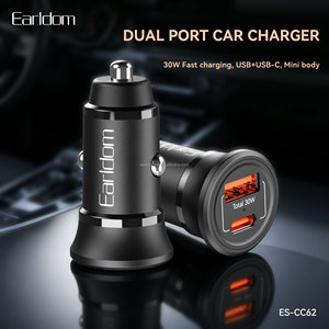 Cargador de coche portátil Earldom 30W PD QC3.0 de carga rápida compatible con Huawei/Xiaomi/Apple/Samsung con protocolo de carga rápida completo. - Product Image 3