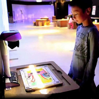 Jeux de projection interactive murale AR multi-joueurs pour parcs d'attractions : Peinture magique, dessin amusant et jeux de dessin AR sur écran tactile