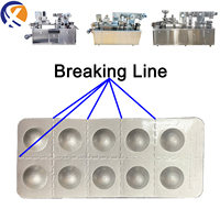 Grande machine d'emballage automatique de blister en plastique en aluminium de pilule de capsule de comprimé de PVC d'Alu de vente chaude