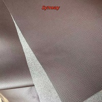 Kulit PU Mikrofiber Litchi Grain 1.2mm Ramah Lingkungan Tidak Beracun Bernapas Tahan Air Tahan Aus untuk Interior Mobil Sofa