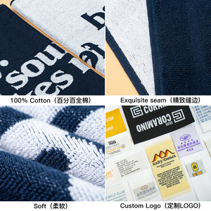 Serviette de sport 35x75cm 500gsm à séchage rapide, teinte en fil, pour fitness, extérieur, golf - Product Image 2