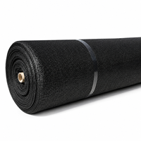 Filet d'ombrage en HDPE noir 90% résistant aux UV pour serre, jardin, pépinière et protection des cultures