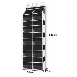 Organizador de Ropa Colgante de Pared de Acero Inoxidable Multicapa con PVC, Gran Capacidad de Almacenamiento, Tela No Tejida para la Parte Posterior de la Puerta - Product Image 6