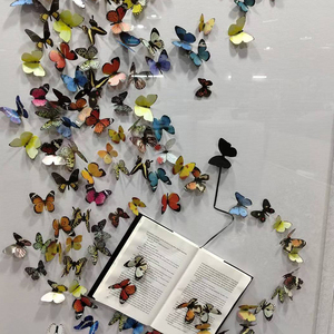 Cuadro Decorativo 3D con Mariposas y Libro Abierto, Arte de Pared en Acrílico con Marco, <span class=keywords><strong>para</strong></span> Decoración de Vestíbulos de Hotel, Salas de Estar y Hogares - Product Image 6