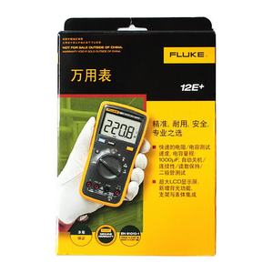 มัลติมิเตอร์ดิจิตอล F luke 12E+ หน้าจอ LCD 4000 หน่วยความละเอียด ความแม่นยำ 0.5  1000 โวลต์, วัดค่ากระแสไฟฟ้าเป็นมิลลิแอมป์/แอมป์, วัดค่าความต้านทาน/ความจุ/ไดโอด/ความต่อเนื่อง - Product Image 1