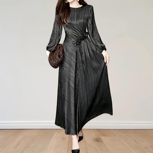 Vestido Largo Modesto <span class=keywords><strong>para</strong></span> <span class=keywords><strong>Mujer</strong></span>, <span class=keywords><strong>de</strong></span> Satén Acetato Plisado, Talla EU/US, <span class=keywords><strong>para</strong></span> Iglesia, Oficina, Uso Diario, <span class=keywords><strong>Formal</strong></span>, Casual, Venta al Por Mayor ODM - Product Image 3