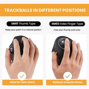Ratón Inalámbrico Tri-Modo con Trackball, Silencioso, Personalizado, Ergonómico, Vertical, para Dibujo CAD, Óptico, Gran Venta 2026 - Product Image 5