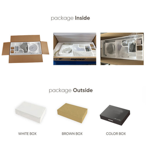 Kuningan mewah dinding termostatik cerdas Digital Shower hujan sistem berdiri lantai Faucets bahu pijat untuk Hotel kamar mandi - Product Image 3