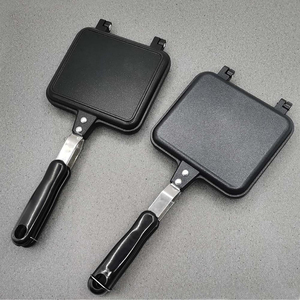 Popular Portable <b>Sandwich</b> Cake Mold Aluminium Roasting Pan Outdoor Use Two Side Breakfast <b>Sandwich</b> Grill Pan - Product Image 5