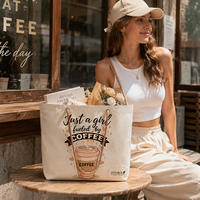 Sac fourre-tout en toile personnalisé pour commande en gros, avec poches latérales doubles, bouton-pression, grand compartiment pour ordinateur portable, sac à bandoulière pour le bureau
