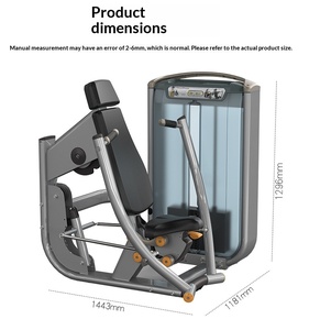 FDFIT <span class=keywords><strong>GM41</strong></span> Máquina de Press de Pecho de Acero de Alta Resistencia, Equipo de Gimnasio Profesional para Entrenamiento de Fuerza, Uso Comercial, Fitness y Culturismo - Product Image 4