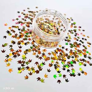 Poudre de cristal holographique dorée pour nail art <span class=keywords><strong>2023</strong></span>, forme hexagonale/carrée de 6 mm, anti-bactérienne, accessoires de fête tendance - Product Image 3