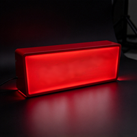 Boîte lumineuse publicitaire LED rectangulaire de bureau, haute luminosité, alimentée par batterie 5V, petite, en acrylique, pour logo, panneau de table