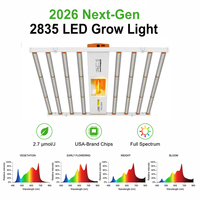 ROHE 1500W 1200W LED HPS Hybride Groeilamp 4050umol/s Commerciële Kas Topverlichting Authentieke US Diodes Dimbaar