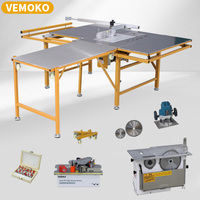 Scie à table coulissante de précision, directement de l'usine, avec double rail de guidage dissimulé en aluminium, pour petite atelier de menuiserie