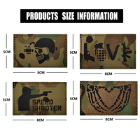 Dernier motif drôle à venir Design Laser CP tissu tactique IR Nylon Patch pour homme sac à bandoulière autocollant vêtements sacs