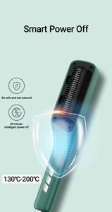 Fengmang <span class=keywords><strong>Brosse</strong></span> <span class=keywords><strong>lissante</strong></span> à <span class=keywords><strong>cheveux</strong></span> professionnelle à chauffage rapide, logo personnalisé, ions négatifs, vaporisateur, lisseur à <span class=keywords><strong>cheveux</strong></span> pour femmes - Product Image 6