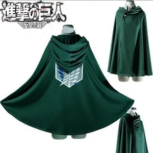 Японская толстовка с капюшоном «атака на Титанов», плащ, костюм для косплея легиона скаута, зеленая накидка из аниме, мужская одежда