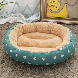 Best Selling Products Custom Luxury Comfortable Pet <b>Sofa</b> Wholesale OEM Available Custom Logo <b>Cushion</b> Dog Round Bed - Product Image 1