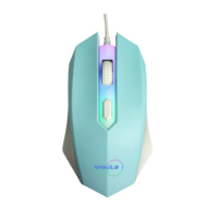 Desain Ergonomis Mouse Gaming Optik 2400 DPI dengan 4 Tombol untuk Gamer PC Windows