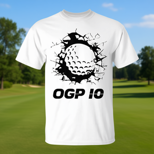 Camiseta de golf con diseño de pelota de golf rotada para jugadores y aficionados - Product Image 3
