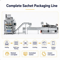Machine d'emballage automatique multi-voies pour sachets de jus de fruits liquides, machine d'emballage verticale pour sachets stick de gel énergétique sportif