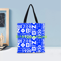Sac en toile Iota Phi Lambda Sorority pour femmes, sac de rangement réutilisable, sac à main de shopping, sac à bandoulière pour voyage, usage quotidien
