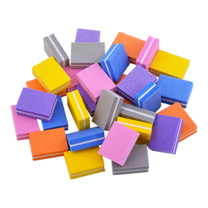 <span class=keywords><strong>Lime</strong></span> à ongles réutilisable mini carrée double face en éponge, motif droit, grain 100/180, outil professionnel pour le soin des ongles - Product Image 3
