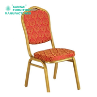 Chaise d'église à cadre métallique bon marché, design populaire, meilleur tissu, vente en gros d'usine SK-YHY-F004