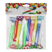 10 Pièces Sifflets et Klaxons de Fête, Sifflets Frangés Amusants, Sifflets Musicaux