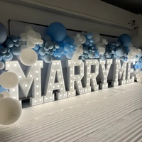 Letras Gigantes con Iluminación RGB para Decoración de Bodas, Letrero de Propuesta de Matrimonio, Letras Personalizadas con Iluminación RGB Romántica