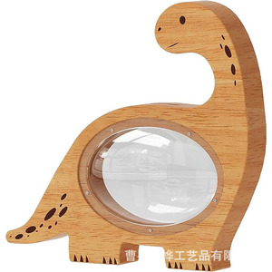 Hucha de madera con forma de dinosaurio para niños, decoración del hogar, caja de monedas, regalo - Product Image 5