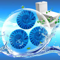 Produits chimiques ménagers de marque OEM Nettoyant pour toilettes avec bloc à bulles bleu Détergents pour salle de bain