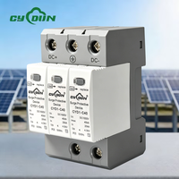 Parafoudre solaire 1000VDC 3P T2 40KA résistant aux intempéries avec composants en laiton, oxyde métallique et caoutchouc silicone