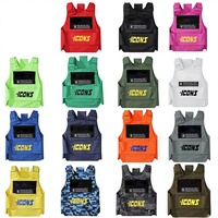 Gilet tactique portable d'extérieur - Gilet anti-couteau d'autodéfense - Porte-plaques tactique en acier - Marque Roewe - TAILLE UNIQUE